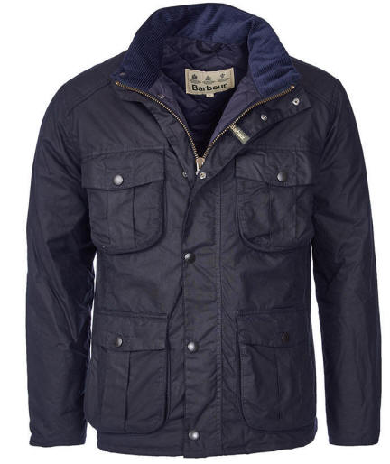 Barbour Mens Winter Utility Wax Jacket Navy - MWX0903NY92| Red Rae